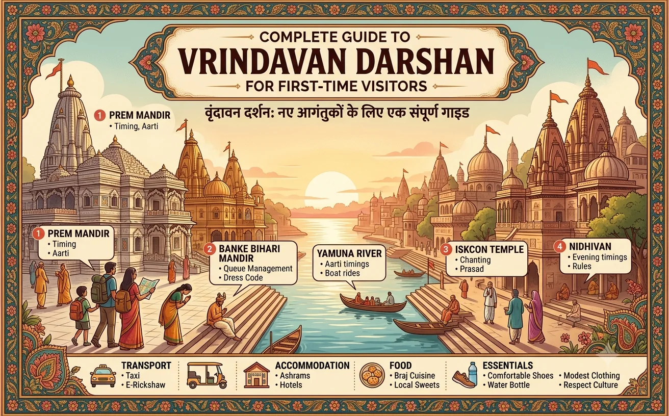 Home Complete Guide to Vrindavan Darshan for First-Time Visitors