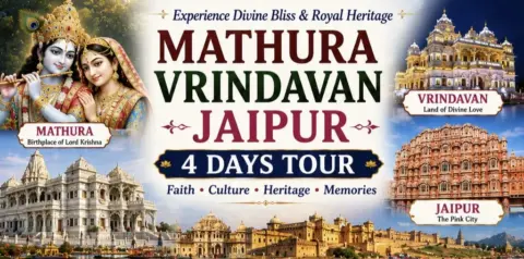 Home Mathura Vrindavan Jaipur 4 Days Tour