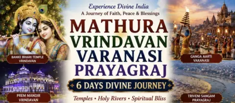 Home Mathura Vrindavan Varanasi Prayagraj 6 Days
