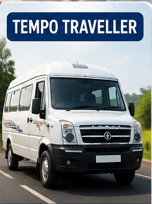 Home Tempo Traveller — vehicle category illustration, actual model subject to confirmation